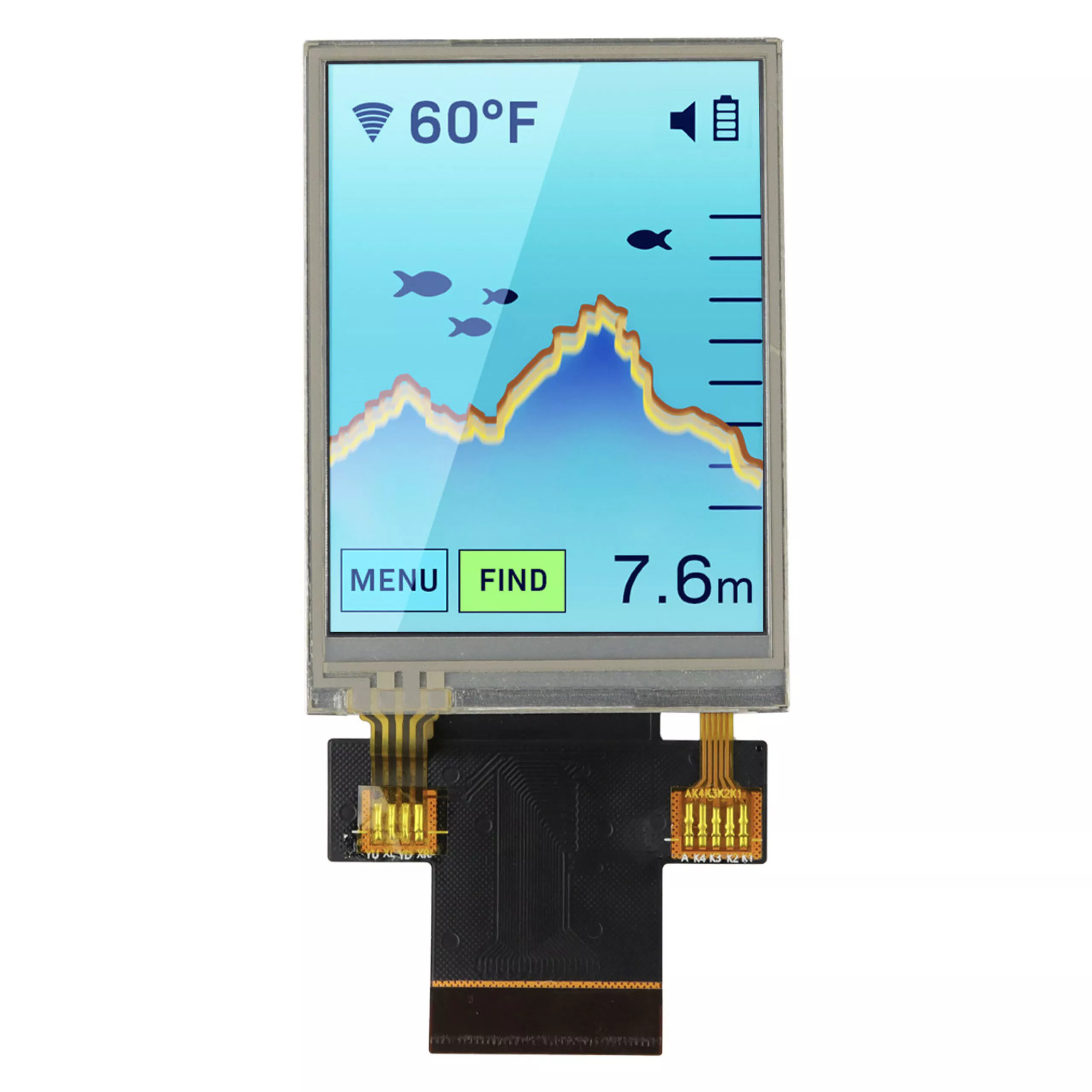 2,6 tommer resistiv touch IPS TFT -modul