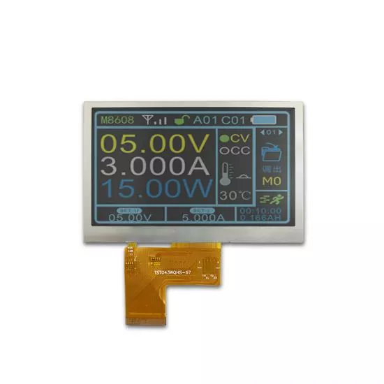 4.3 tommer WQVGA IPS TFT -modul
