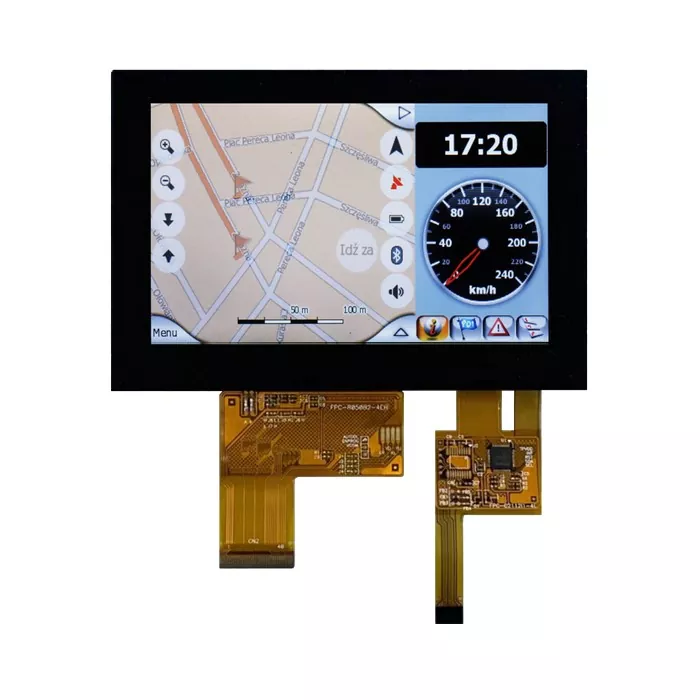 5 tommer 800x480 transflektiv TFT -modul