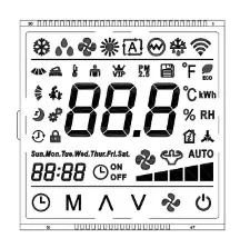 Udskift HTN -segmentet Varitronix LCD -modul